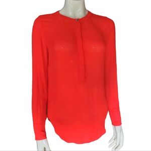 Women's Red Long Sleeve Top
